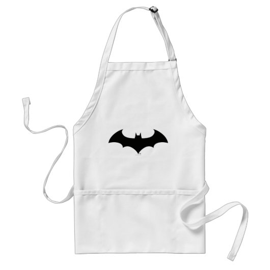 Batman Symbol | Eenvoudig BBT Silhouette-Logo Standaard Schort (Voorkant)