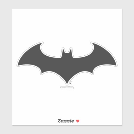 Batman Symbol | Eenvoudig BBT Silhouette-Logo Sticker (Vel)
