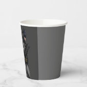 Batman Symbol | Eenvoudig Logo Bat Silhouette C Papieren Bekers (Links)
