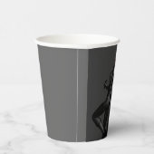 Batman Symbol | Eenvoudig Logo Bat Silhouette C Papieren Bekers (Rechts)