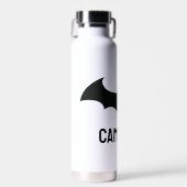 Batman Symbol | Eenvoudige baat | Jouw namen toevo Waterfles (Voorkant)