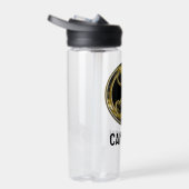 Batman Symbol | Goud Logo | Jouw namen toevoegen Waterfles (Rechts)