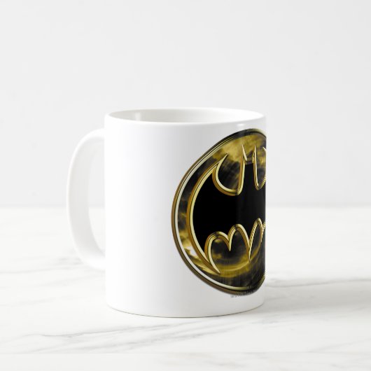 Batman Symbol | Goud Logo Koffiemok (Voorkant links)