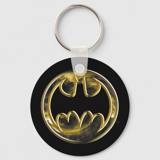 Batman Symbol | Goud Logo Sleutelhanger (Achterkant)