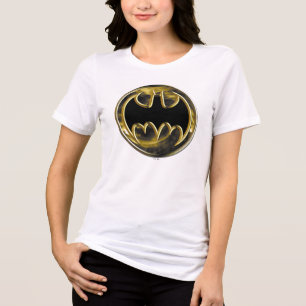 Batman Symbol   Goud Logo Tri-Blend Shirt