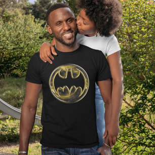 Batman Symbol   Goud Logo Tri-Blend Shirt