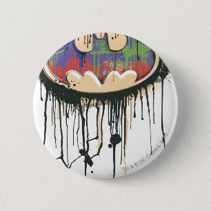 Batman Symbol   Groene Paarse Rode Logo Ronde Button 5,7 Cm