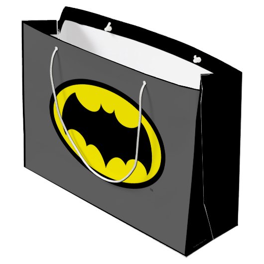 Batman Symbol Groot Cadeauzakje (Achterkant Gekanteld)