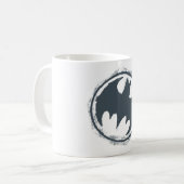 Batman Symbol | Grunge Logo Koffiemok (Voorkant links)