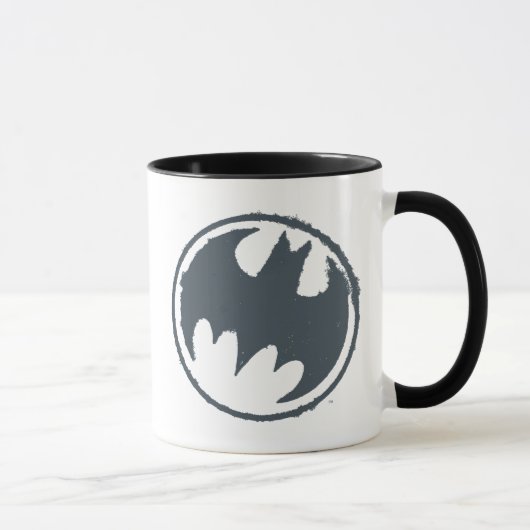 Batman Symbol | Grunge Logo Mok (Rechts)