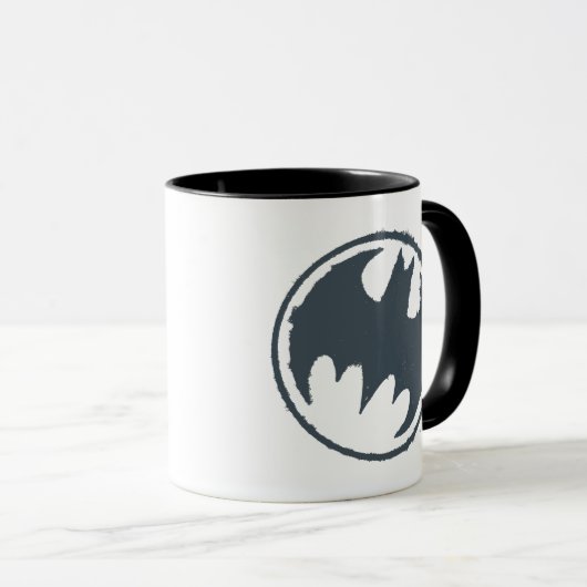Batman Symbol | Grunge Logo Mok (Voorkant rechts)