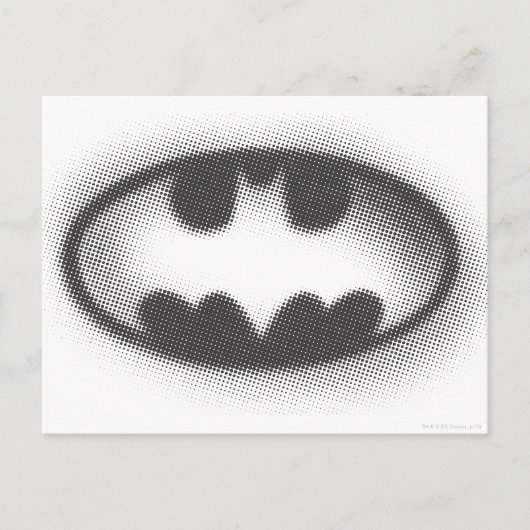 Batman Symbol | Halftone Logo Briefkaart (Voorkant)