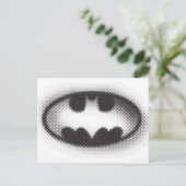 Batman Symbol | Halftone Logo Briefkaart (Staand voorkant)