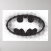 Batman Symbol | Halftone Logo Poster (Voorkant)