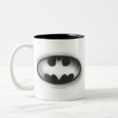 Batman Symbol | Halftone Logo Tweekleurige Koffiemok (Links)