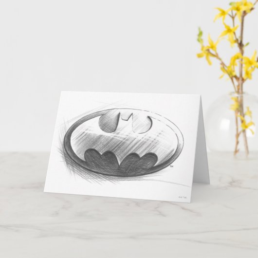 Batman Symbol | Inbetekena Drawing Logo Kaart (Gele Bloem)