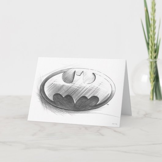Batman Symbol | Inbetekena Drawing Logo Kaart (Voorkant)