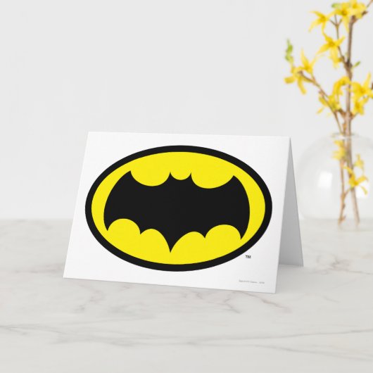 Batman Symbol Kaart (Gele Bloem)