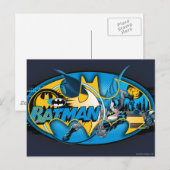 Batman Symbol | Klassieke collage Logo Briefkaart (Voorkant / Achterkant)