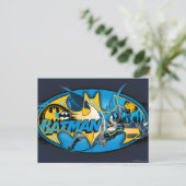 Batman Symbol | Klassieke collage Logo Briefkaart (Staand voorkant)