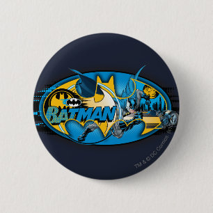 Batman Symbol   Klassieke collage Logo Ronde Button 5,7 Cm