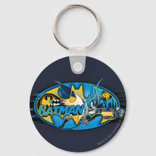Batman Symbol   Klassieke collage Logo Sleutelhanger