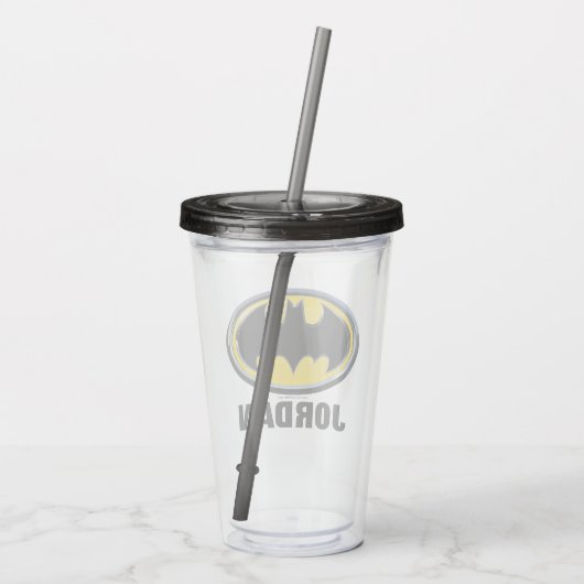Batman Symbol | Klassieke Logo Acryl Drinkbeker (Achterkant)
