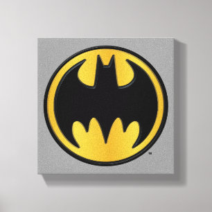 Batman Symbol   Klassieke Logo Canvas Afdruk