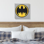 Batman Symbol | Klassieke Logo Canvas Afdruk (Insitu (Slaapkamer))
