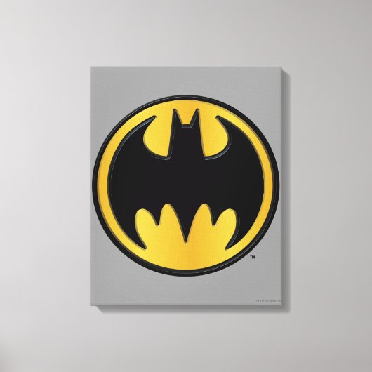 Batman Symbol | Klassieke Logo Canvas Afdruk (Voorkant)