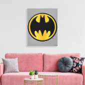 Batman Symbol | Klassieke Logo Canvas Afdruk (Insitu (Woonkamer))
