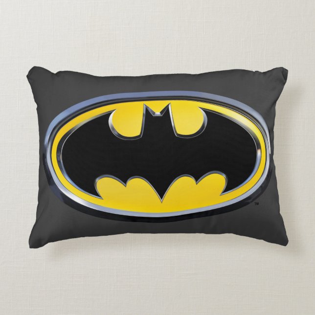 Batman Symbol | Klassieke Logo Decoratief Kussen (Voorkant)
