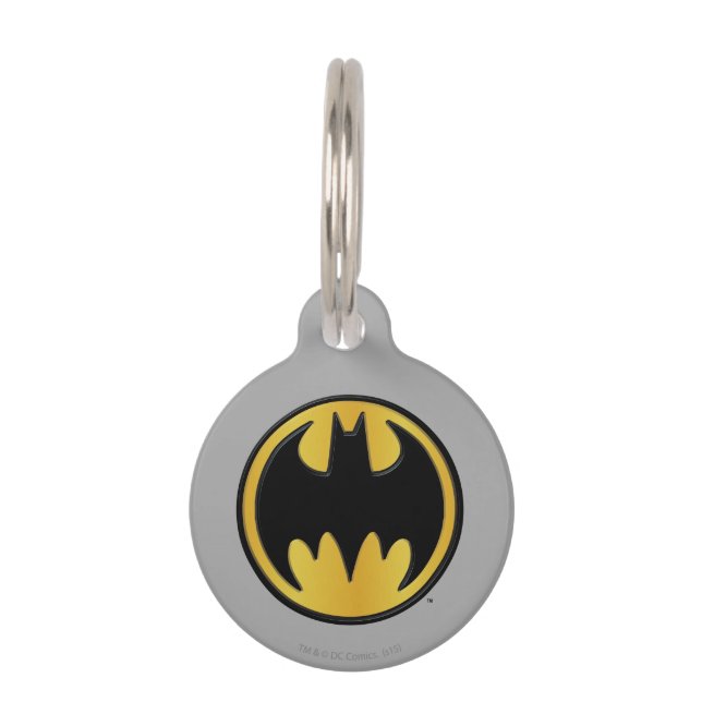 Batman Symbol | Klassieke Logo Huisdierpenning (Voorkant)