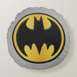 Batman Symbol   Klassieke Logo Rond Kussen