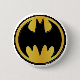 Batman Symbol Klassieke Logo Ronde Button 5,7 Cm