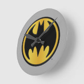 Batman Symbol | Klassieke Logo Ronde Klok (Hoek)