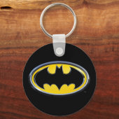 Batman Symbol | Klassieke Logo Sleutelhanger (Achterkant)