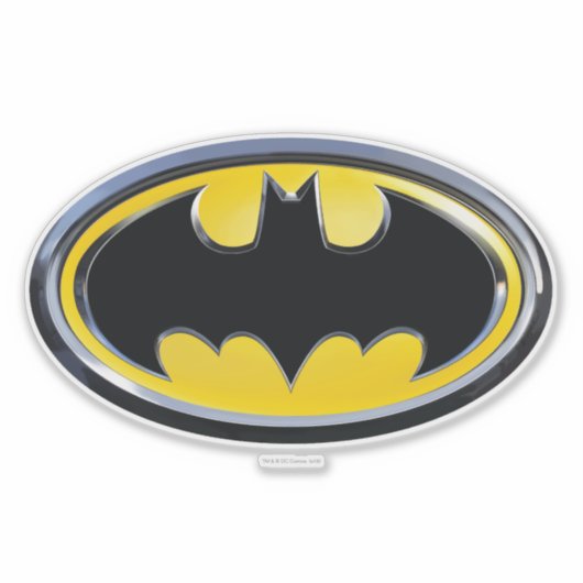 Batman Symbol | Klassieke Logo Sticker (Voorkant)