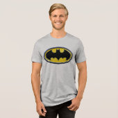 Batman Symbol | Klassieke Logo Tri-Blend Shirt (Voorkant volledig)