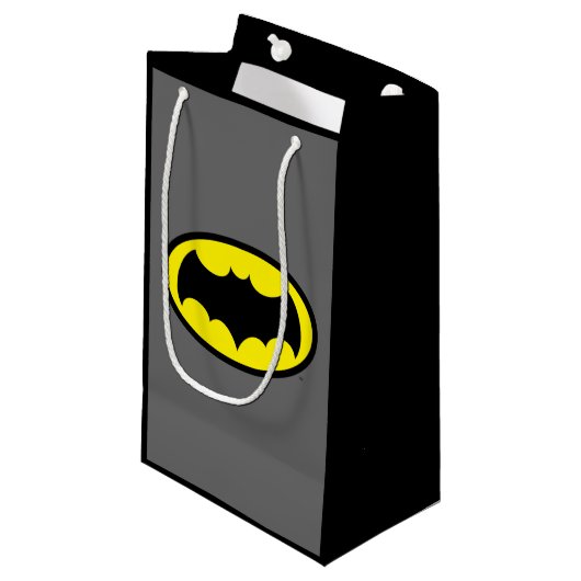 Batman Symbol Klein Cadeauzakje (Voorkant Gekanteld)
