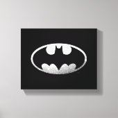 Batman Symbol | Kornachtige Logo Canvas Afdruk (Voorkant)