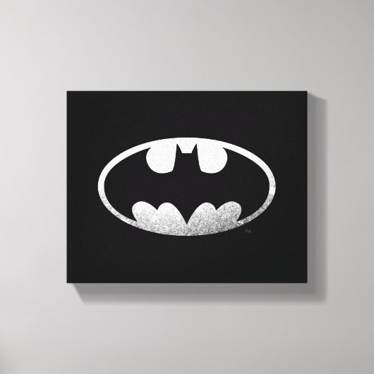 Batman Symbol | Kornachtige Logo Canvas Afdruk (Voorkant)