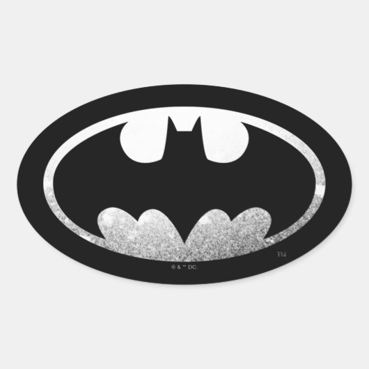 Batman Symbol | Kornachtige Logo Ovale Sticker (Voorkant)