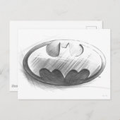 Batman Symbol | Logo voor inkttekening Briefkaart (Voorkant / Achterkant)