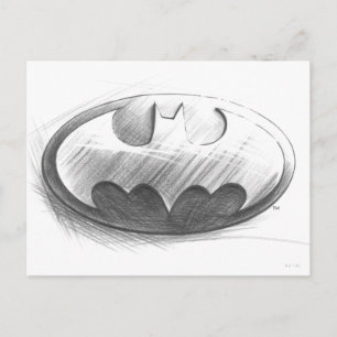 Batman Symbol   Logo voor inkttekening Briefkaart