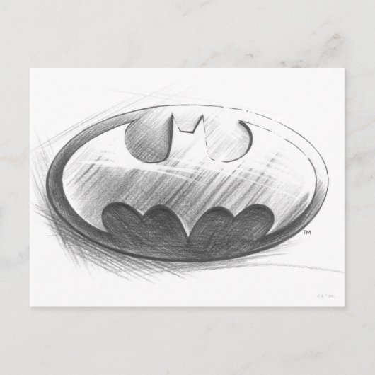 Batman Symbol | Logo voor inkttekening Briefkaart (Voorkant)