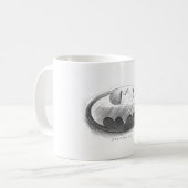 Batman Symbol | Logo voor inkttekening Koffiemok (Voorkant links)