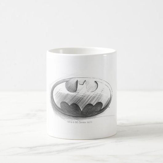 Batman Symbol | Logo voor inkttekening Koffiemok (Center)