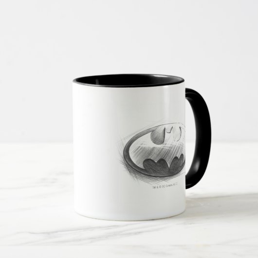 Batman Symbol | Logo voor inkttekening Mok (Voorkant rechts)