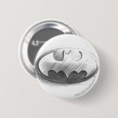 Batman Symbol | Logo voor inkttekening Ronde Button 5,7 Cm (Voorkant /achterkant)